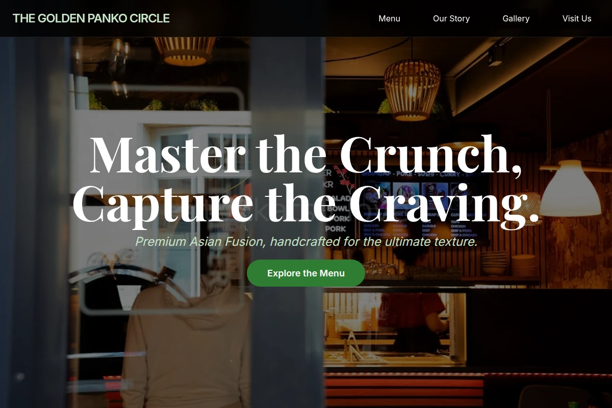 Crispy Asian Fusion Food